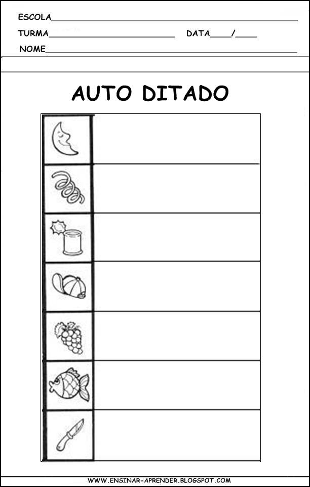 EDUCAÇÃO - UM MELHOR CAMINHO: AUTO DITADO PARA ALFABETIZAÇÃO