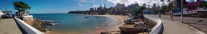 O Sol voltou a aparecer proporcionando uma bela tarde de sábado no Rio Vermelho, Salvador, Bahia