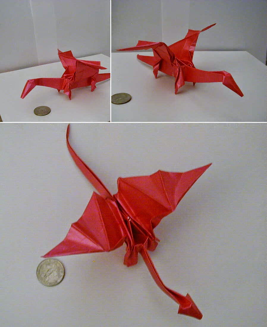 simple origami dragon for kids art and craft projects easy