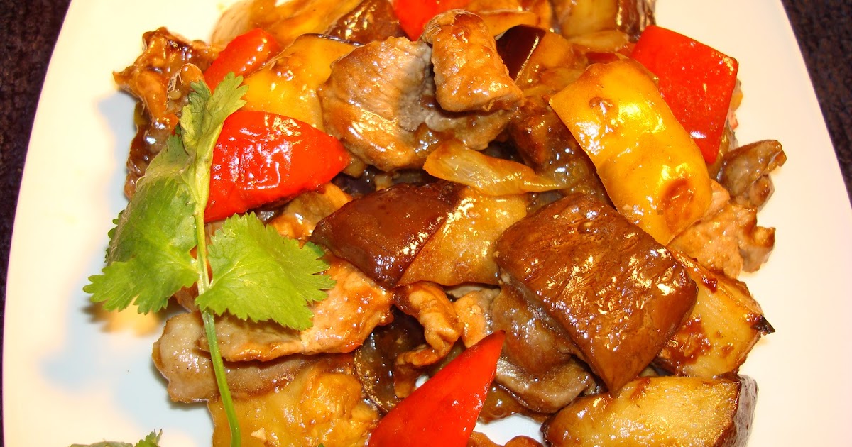 LA COCINA DEL POLLO LOMITO DE CERDO CON BERENJENA