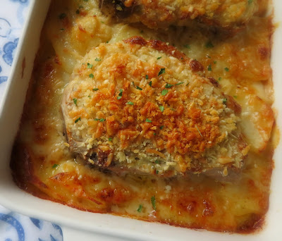 Devilled Pork Chops with Scalloped Potatoes