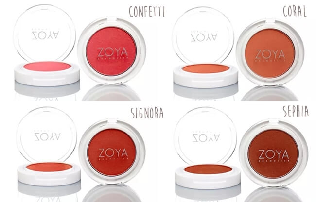 blush on zoya