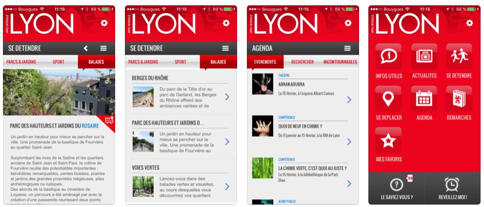 Application mobile de Lyon Application mobile de Lyon