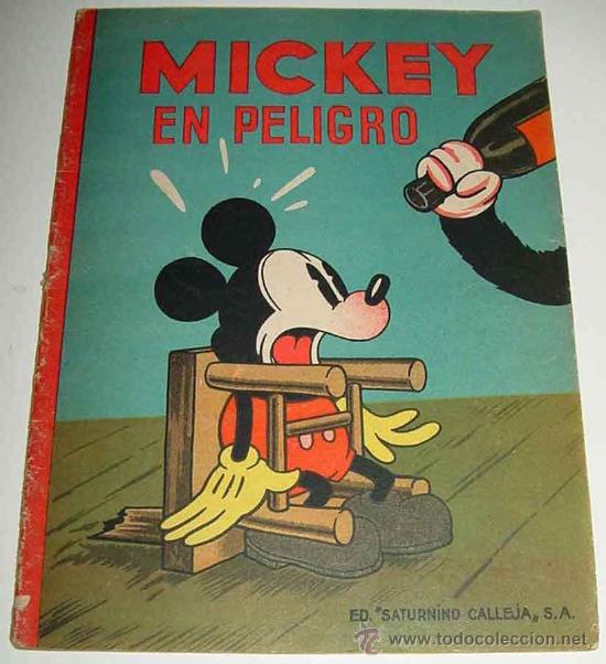 Portada de Mickey en peligro de Editorial Saturnino Calleja