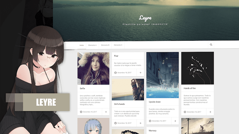 Leyre planttilla responsive blogger