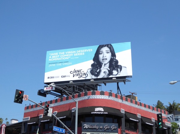 Jane the Virgin 2017 Emmy FYC billboard Sunset strip Jane the Virgin 2017 Emmy FYC billboard