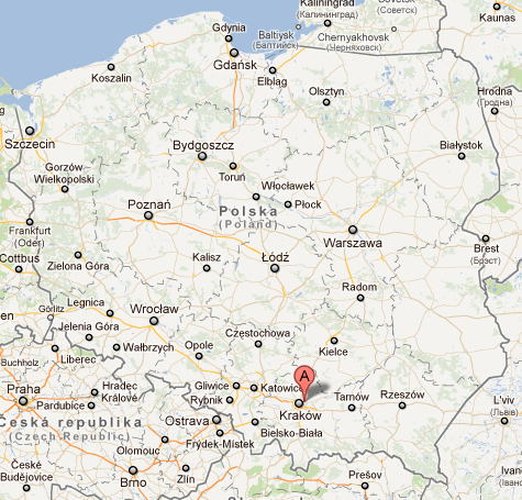 Google Map Poland Krakow