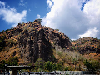 Natural Beauty of the Cliff Scenery at Pulaki Temple Region North Bali