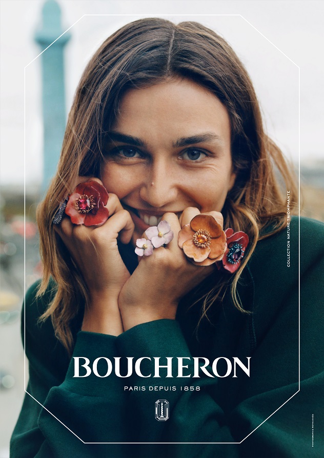 B de Boucheron Boucheron Publicité papier advertising paper 