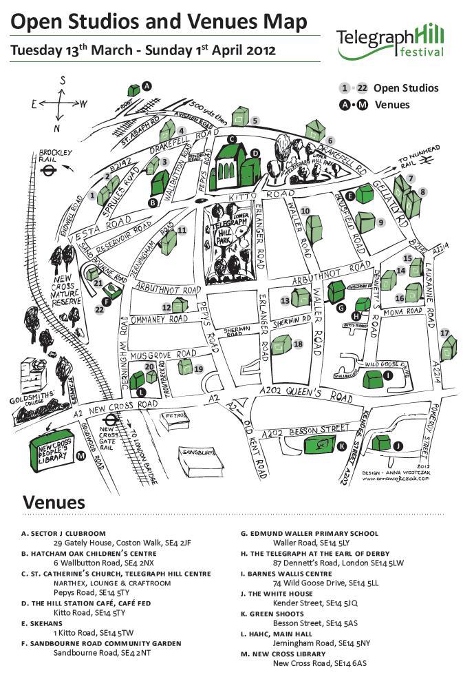 Transpontine Telegraph Hill Festival Map
