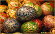 MONA DE PASCUA fondo huevos de pascua decorados pdi 