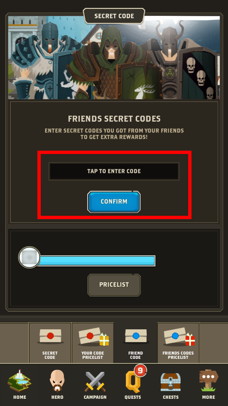 Questland Forums How to use secret codes in Questland