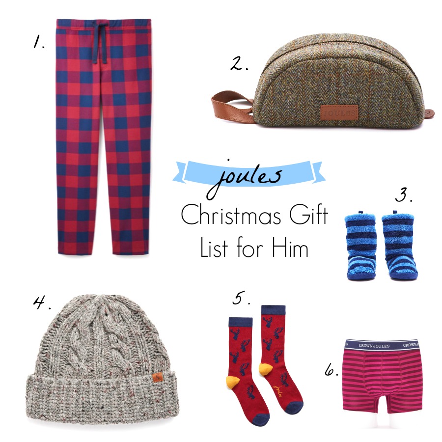 A JOULES CHRISTMAS GIFT LIST FOR HIM WILD & GRIZZLY