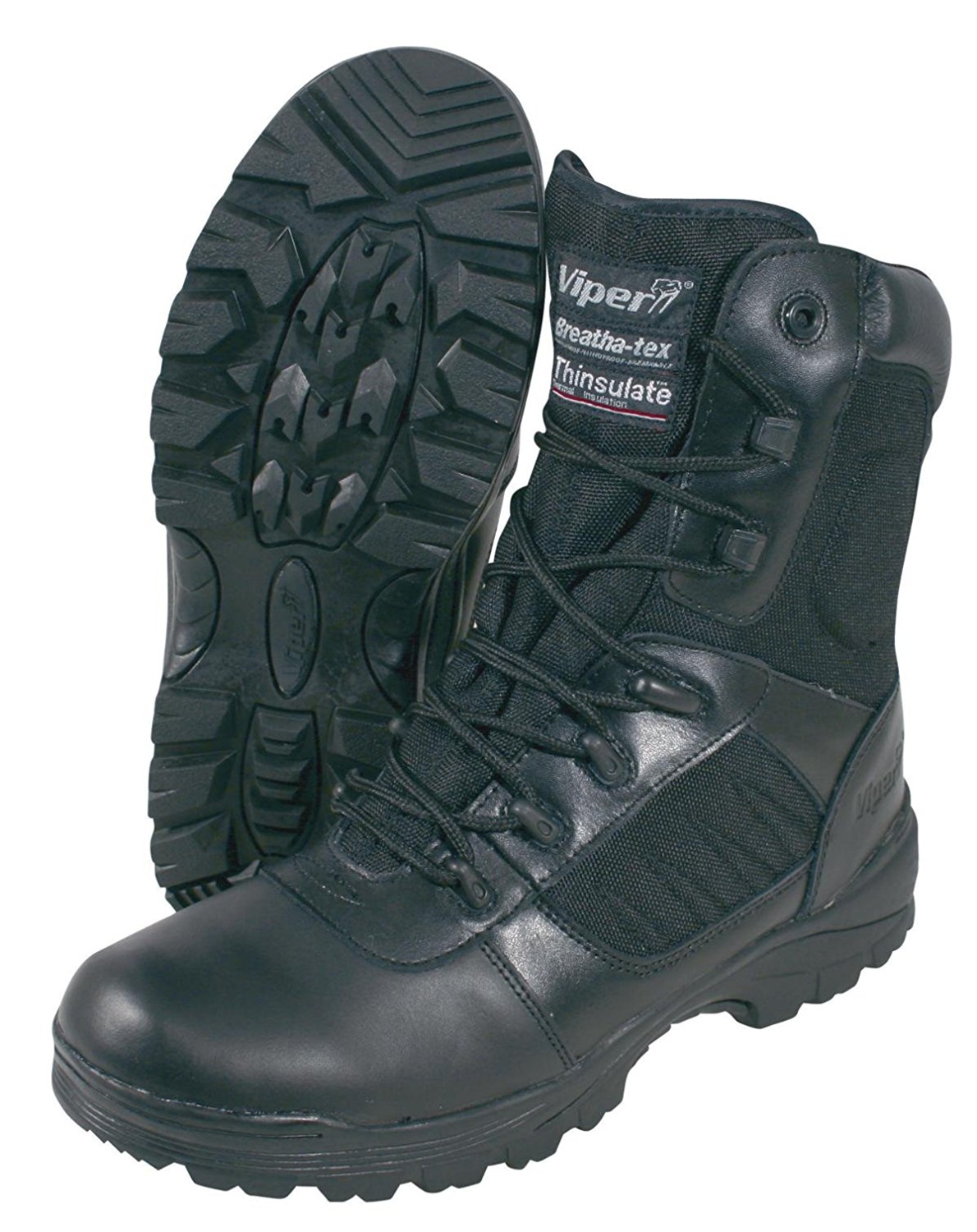Fashion4Nation VIPER TACTICAL WATERPROOF BOOTS POLICE SECURITY BLACK