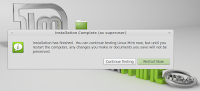 LinuxMint installation complete LinuxMint installation complete