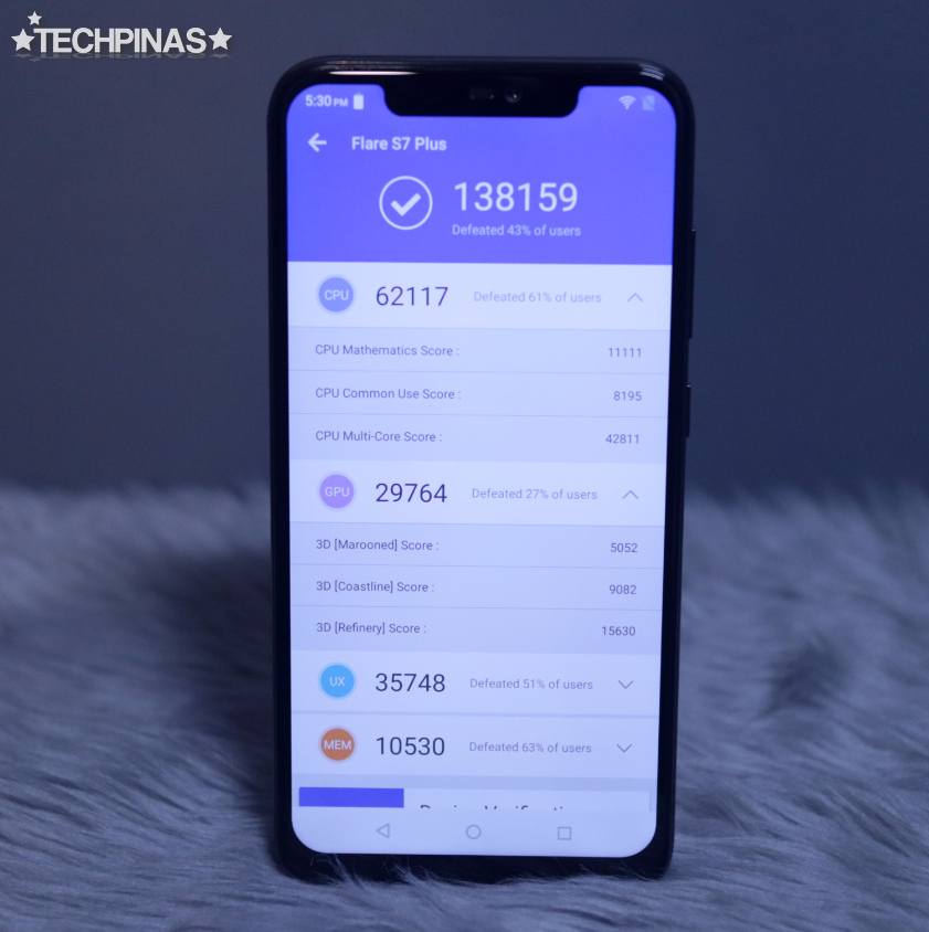 Cherry Mobile Flare S7 Plus, Cherry Mobile Flare S7 Plus Antutu Benchmark Score, MediaTek Helio P60 Antutu Benchmark Score