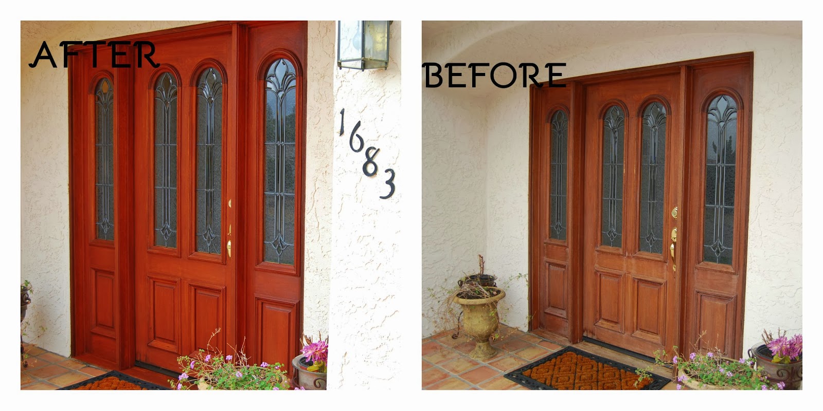 chalk paint & more Front Door Staining Project