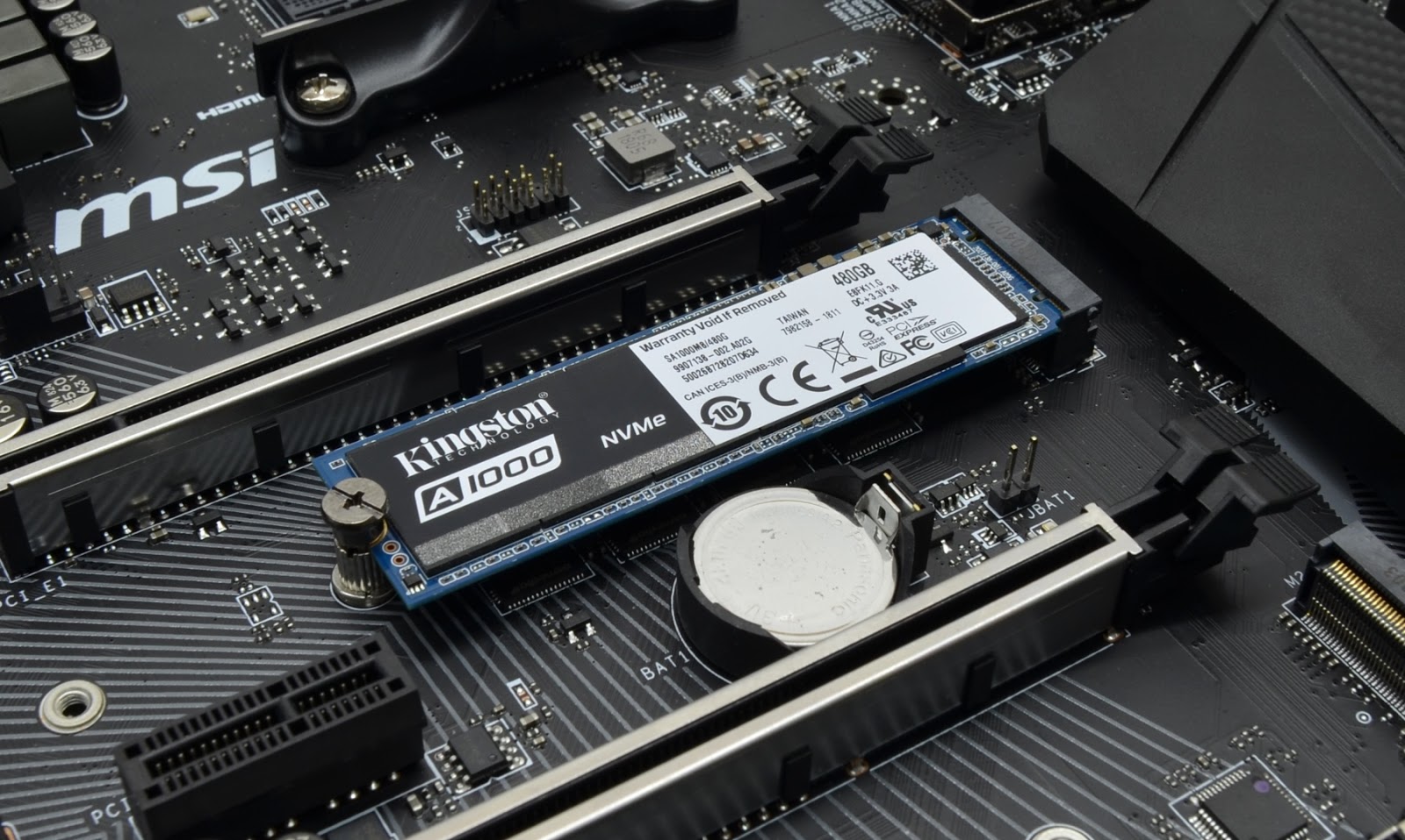 SSD Kingston A1000 M 2 2280 480GB PCIe NVMe Ger 3 0 X 2 Leituras 1 