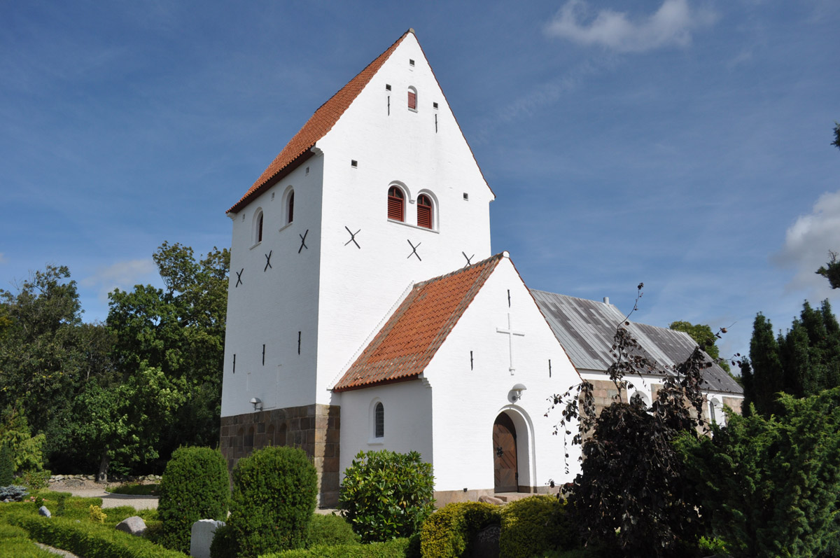 Church and Manor in Denmark Durup church/ Durup kirke, Harre herred