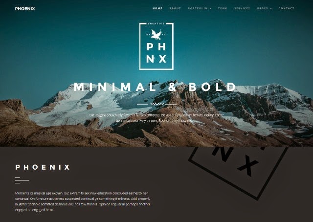 Phoenix - Minimal Multipurpose Portfolio Theme