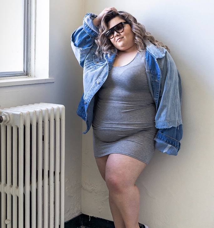 oversized blue jean jacket plus size