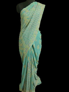 Green Chikankari Saree Green Chikankari Saree