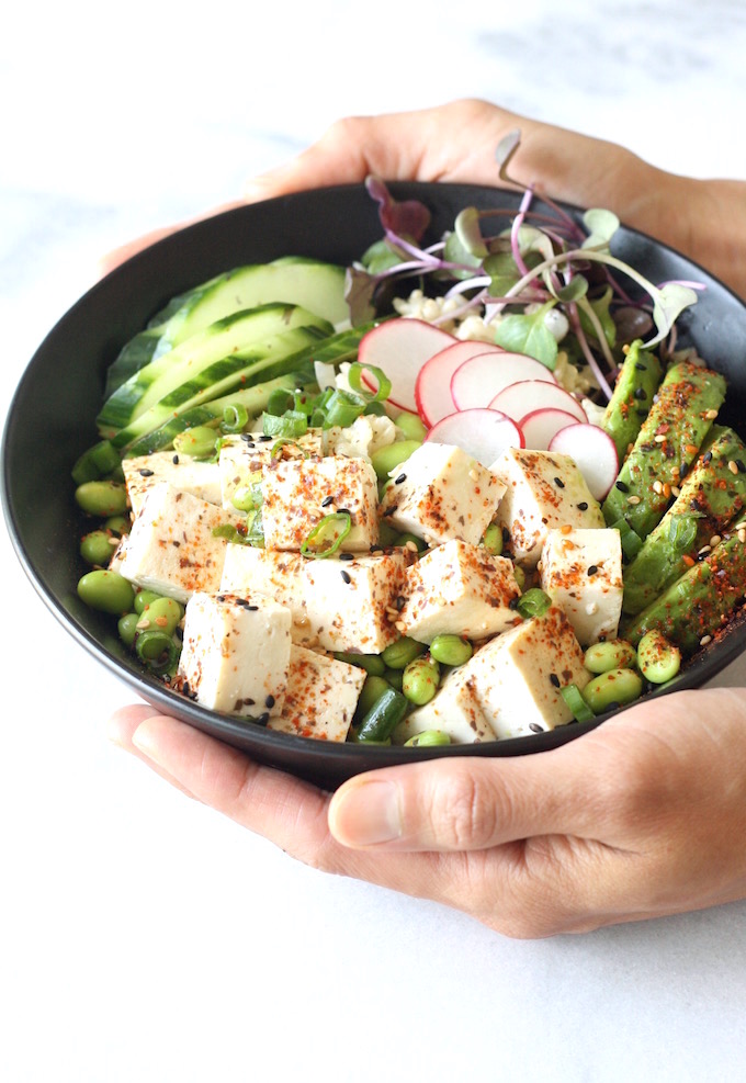 Vegetarian Poke Bowl by SeasonWithSpice.com