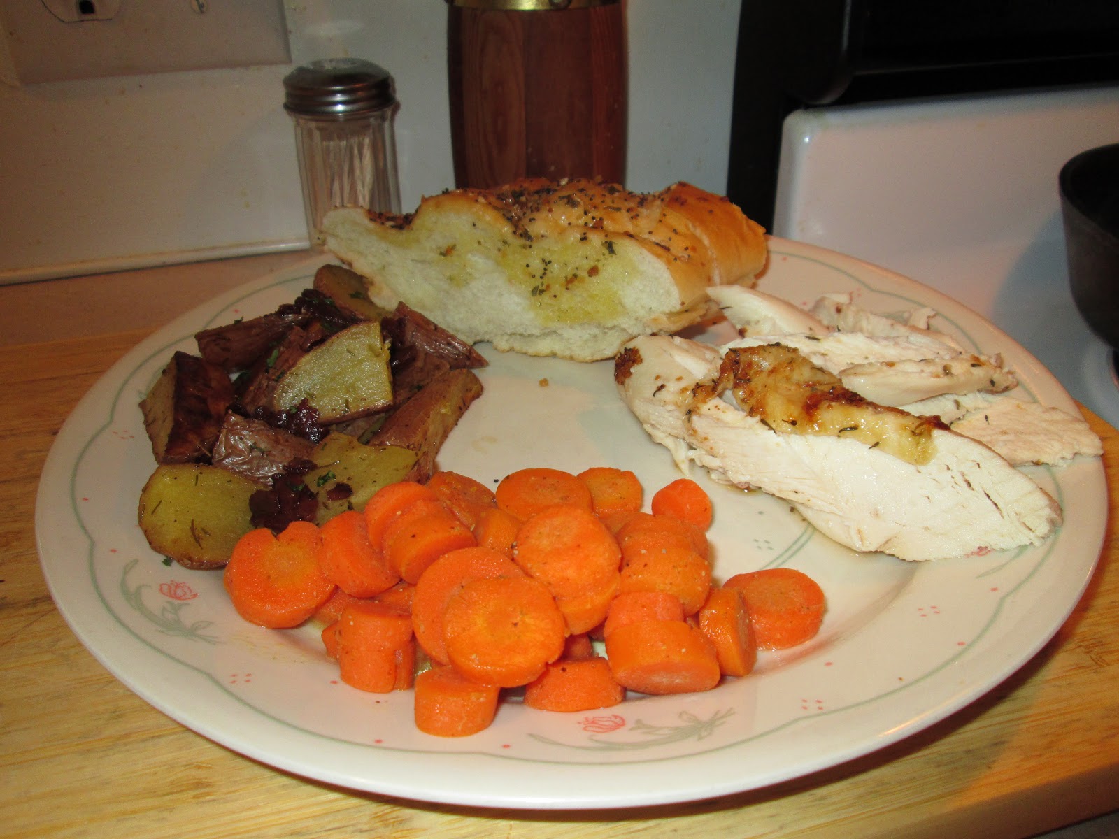 CastIron Skillet Roasted Chicken w/ Roasted Red Potatoes, Honey Dijon