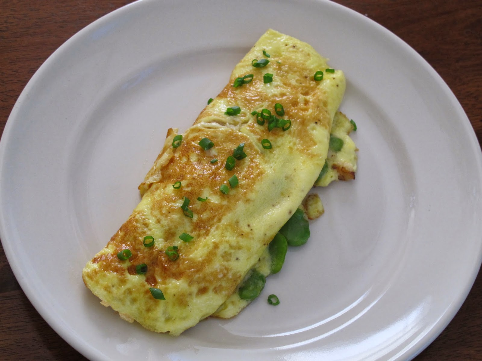 Kitchen Sink Diaries Crab & Fava Bean Omelet