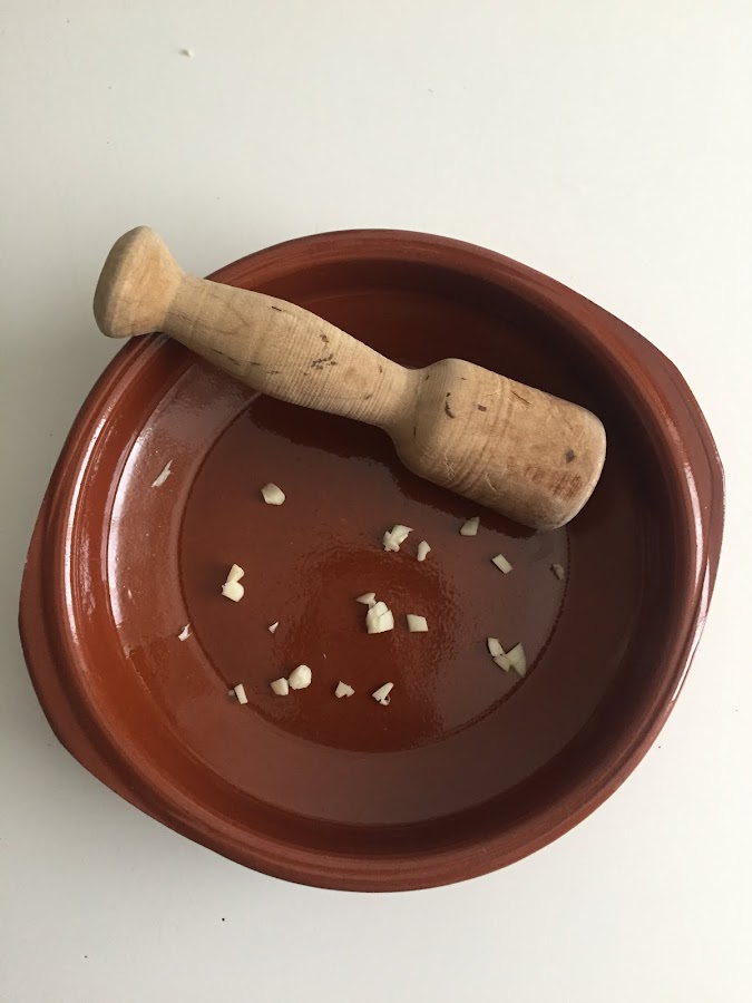 Atascaburras manchego o ajoarriero de bacalao