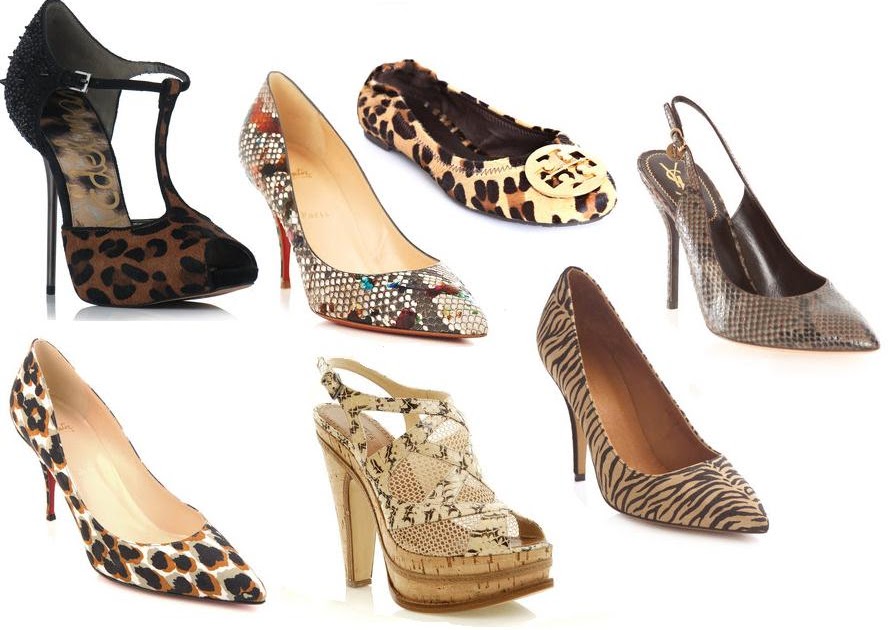 zebra and leopard print shoes