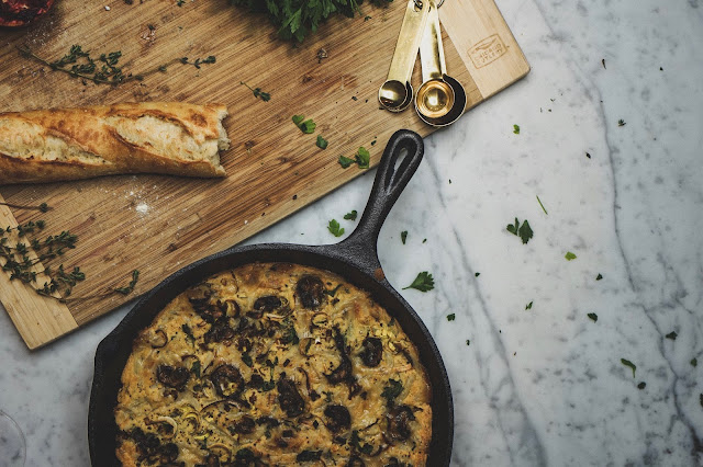 plant based detroit. VEGAN EASTER BRUNCH: MUSHROOM AND LEEK FRITTATA WITH ALMOND RICOTTA