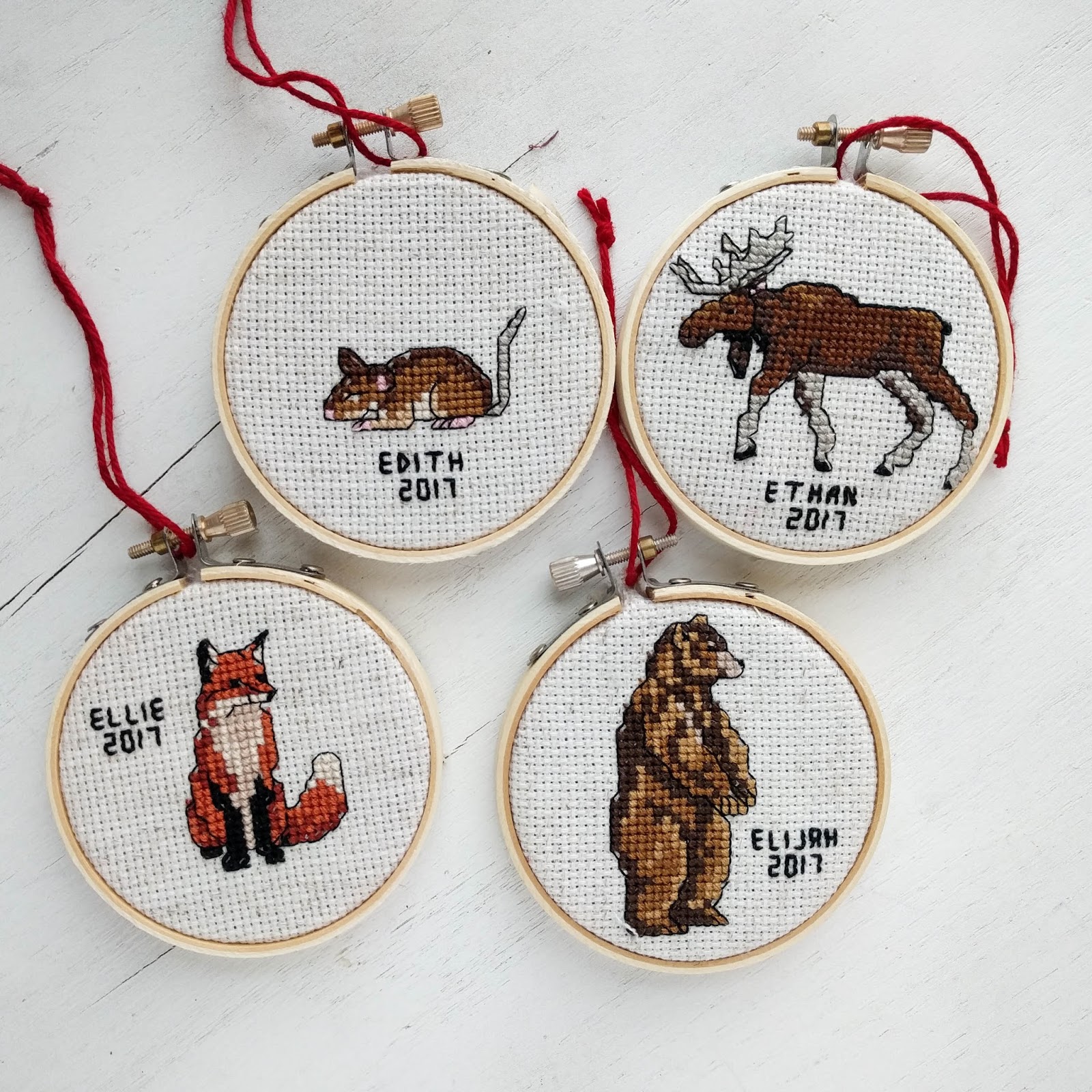 A Lively Hope DIY Cross Stitch Christmas Ornaments A Lively Hope DIY Cross Stitch Christmas Ornaments