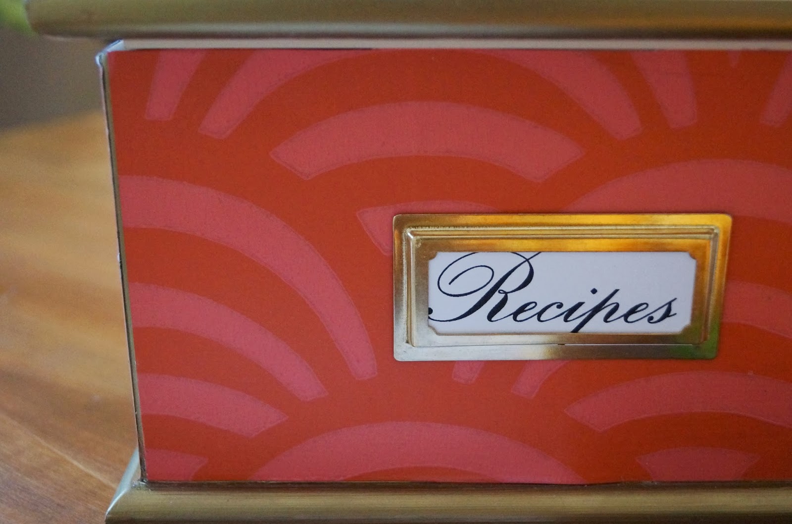 Don't Disturb This Groove: Recipe Box Makeover