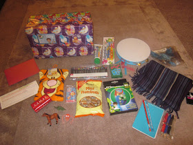 Operation Christmas Child shoebox contents
