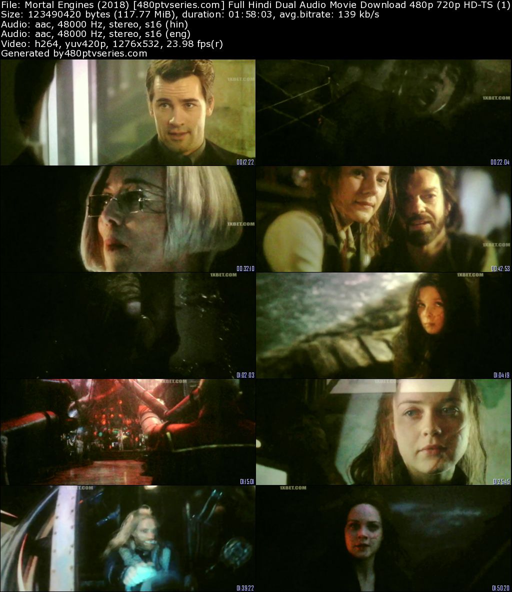 Mortal Engines (2018) Full Hindi Dual Audio Movie Download 480p 720p HD-TS Free Watch Online Full Movie Hindi Download Worldfree4u 9xmovies