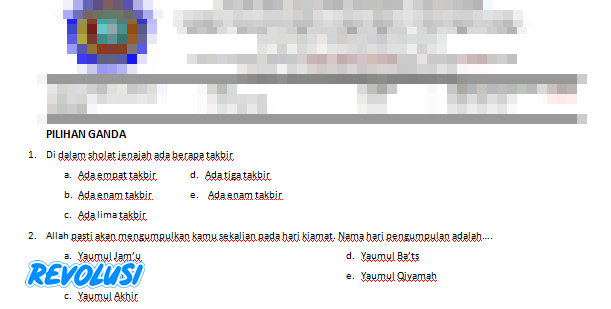 Soal UAS PAI Kelas XI Beserta Jawabannya (SMA/SMK PG) soal pai kelas xi semester 2, soal uas pai kelas xi beserta jawabannya