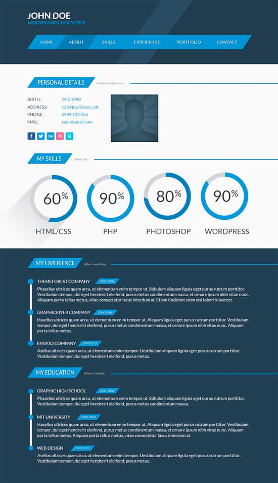25 plantillas gratis de currículums vitae creativos saltaalavista blog