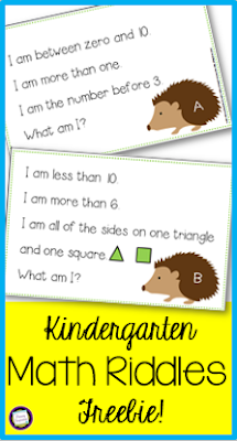 Primary Inspiration: Try These Free Kindergarten Math Riddles!