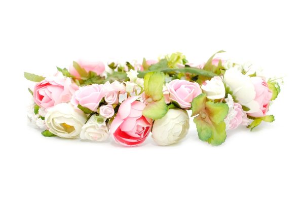 Ptaszarnia corona nupcial floral, moda nupcial, corona de flores para la boda, adornos nupciales