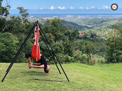 yoga, aeroyoga, aerial yoga, air yoga, fly, flying, columpio, gravity, swing, trapeze, clases, cursos, aire libre, naturaleza, viajes, puerto rico, tutorial rafael martinez