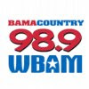 listen to country music through Bama Country 98.9 radio station