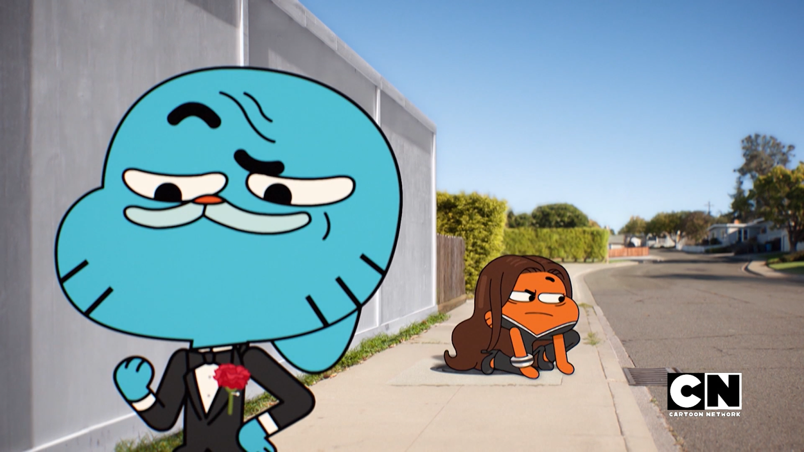 Gumball Watterson - This is me when cartoon network took a photo of me :{