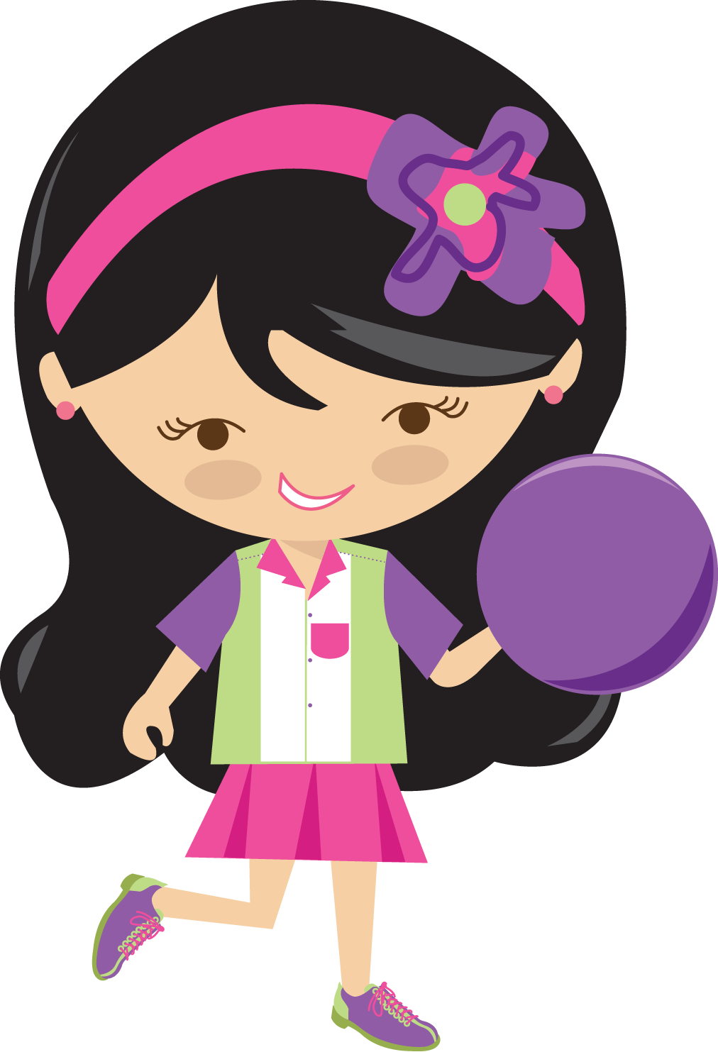 Bowling Quinceanera: Girls Doing Bowling Clipart. | Oh My Quinceaneras!