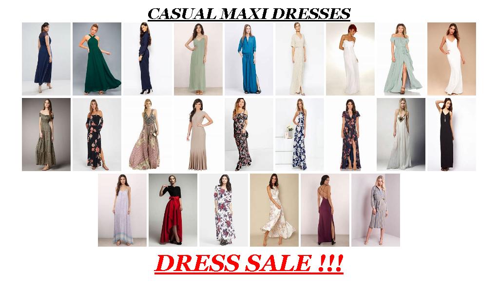Clothing Store Sales - Casual Maxi Dresses