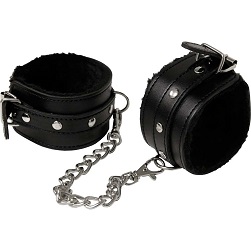 OptiSex Soft & Sexy Heavy Duty Cuffs with Silver Chain