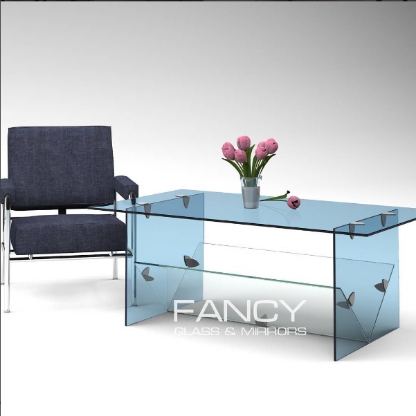 FLORAN GLASS COFFEE TABLE CUSTOM MADE GLASS FURNITURE