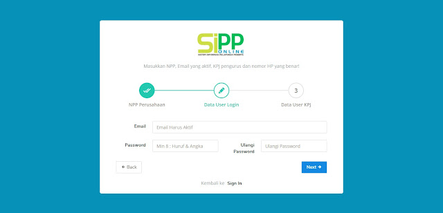 Petunjuk Penggunaan SIPP Online BPJS Ketenagakerjaan 2