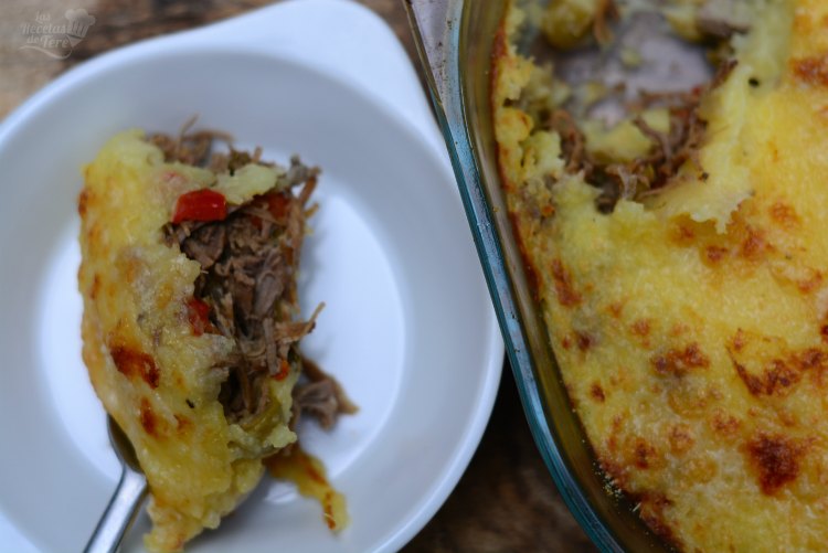 Molde de patatas y carne mechada 04