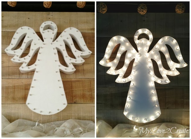MyLove2Create, Foam Core and Poster Board Marquee Angel